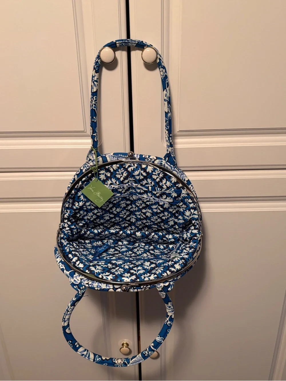 Vera Bradley Kids Pajama Set in Blue Lagoon Blue and White Floral